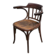 Authentic vintage Baumann turned wood armchair