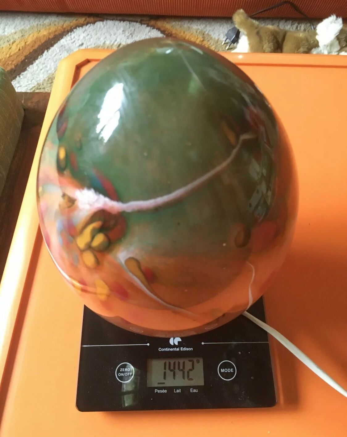 Egg Lamp Artisanal To Pose Blown Glass Glassware Art Silky Essonne