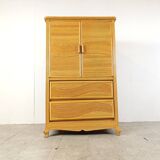 Vintage pencil reed cabinet, 1970s
