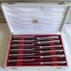 12 sfam dessert knives silver metal 21 cm