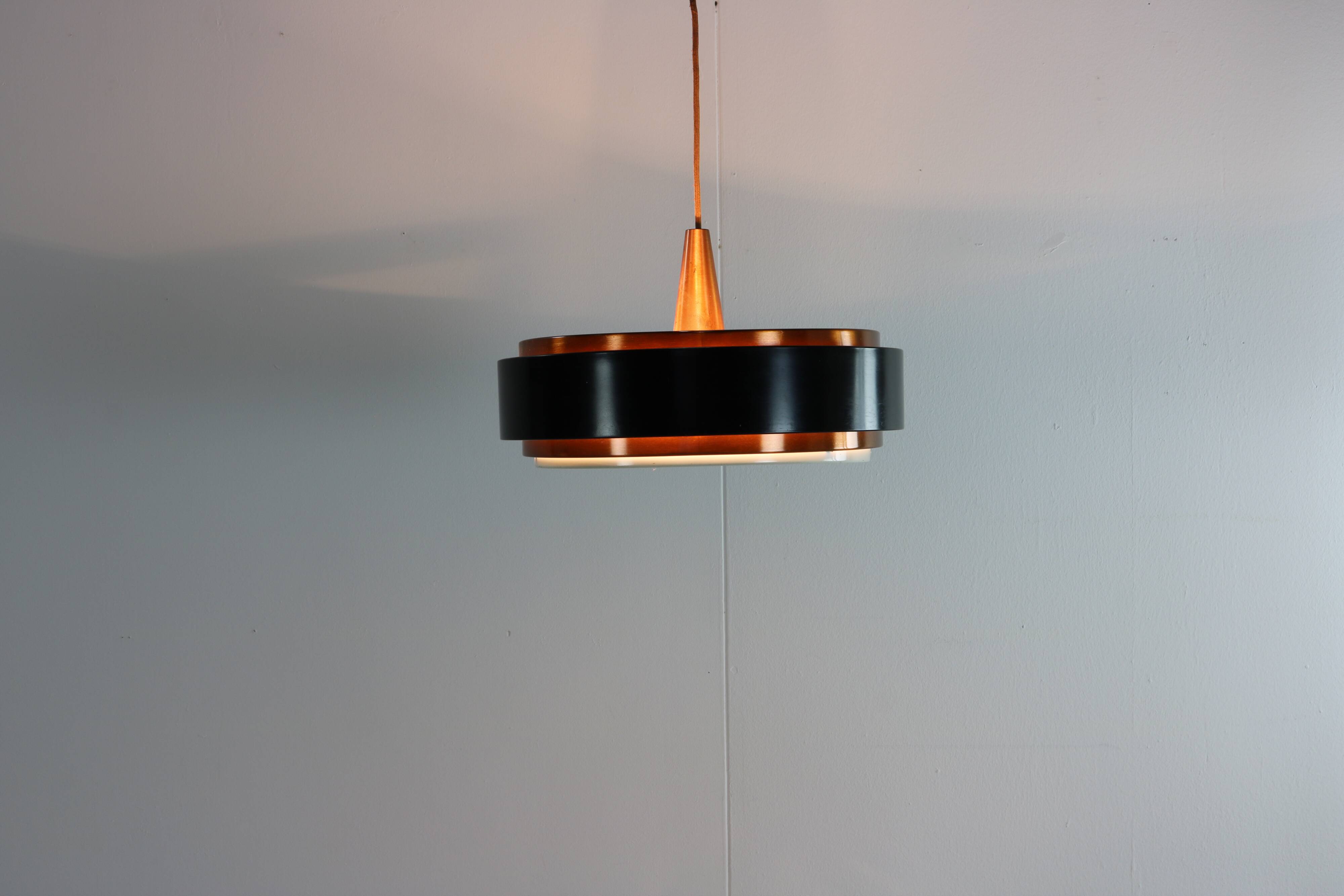 Sixties design copper pendant lighting for Hiemstra Evolux