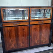 Vitrine / bibliothèque d'appui époque Art Déco en palissandre et bois