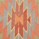 Tapis de sol tribal kilim vintage vert clair, 176x301 cm