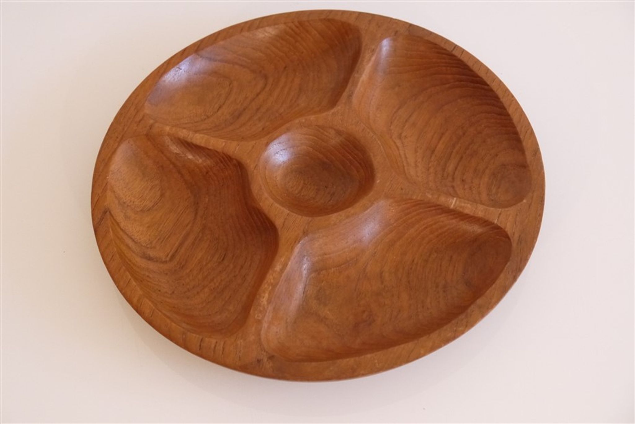 Plateau vintage danois en teck 1960