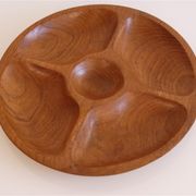 Plateau vintage danois en teck 1960