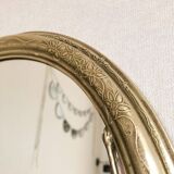 Vintage brass mirror