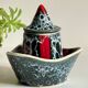 Vintage Vallauris ceramic candy and sugar bowl