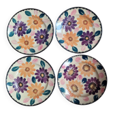 Set 4 flat plates Balkan Van Gogh