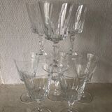 Crystal wine glasses