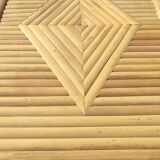 Homemade bamboo desk