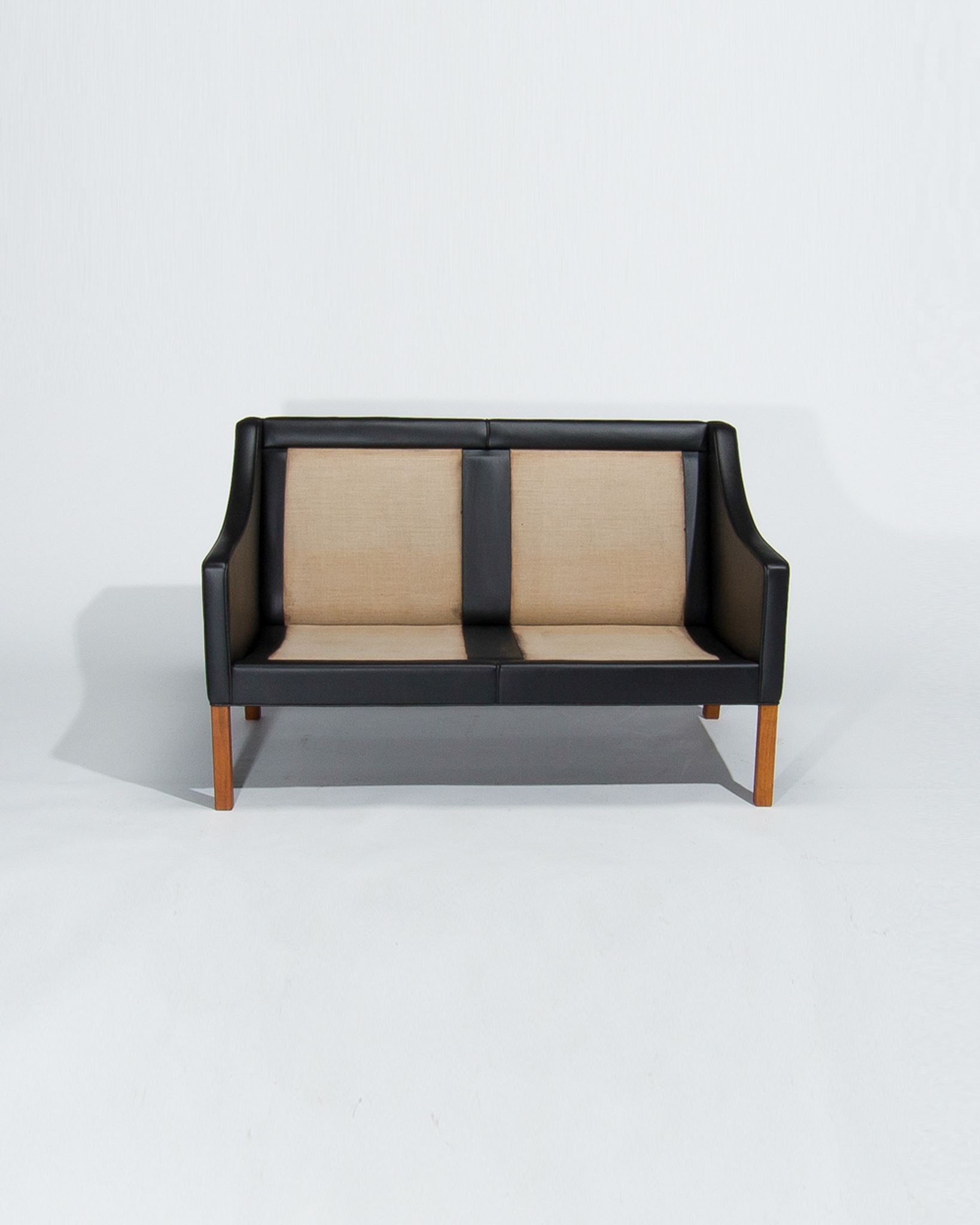 Mid Century Leather Sofa By Borge Mogensen 2208, Danish Design 1960’s