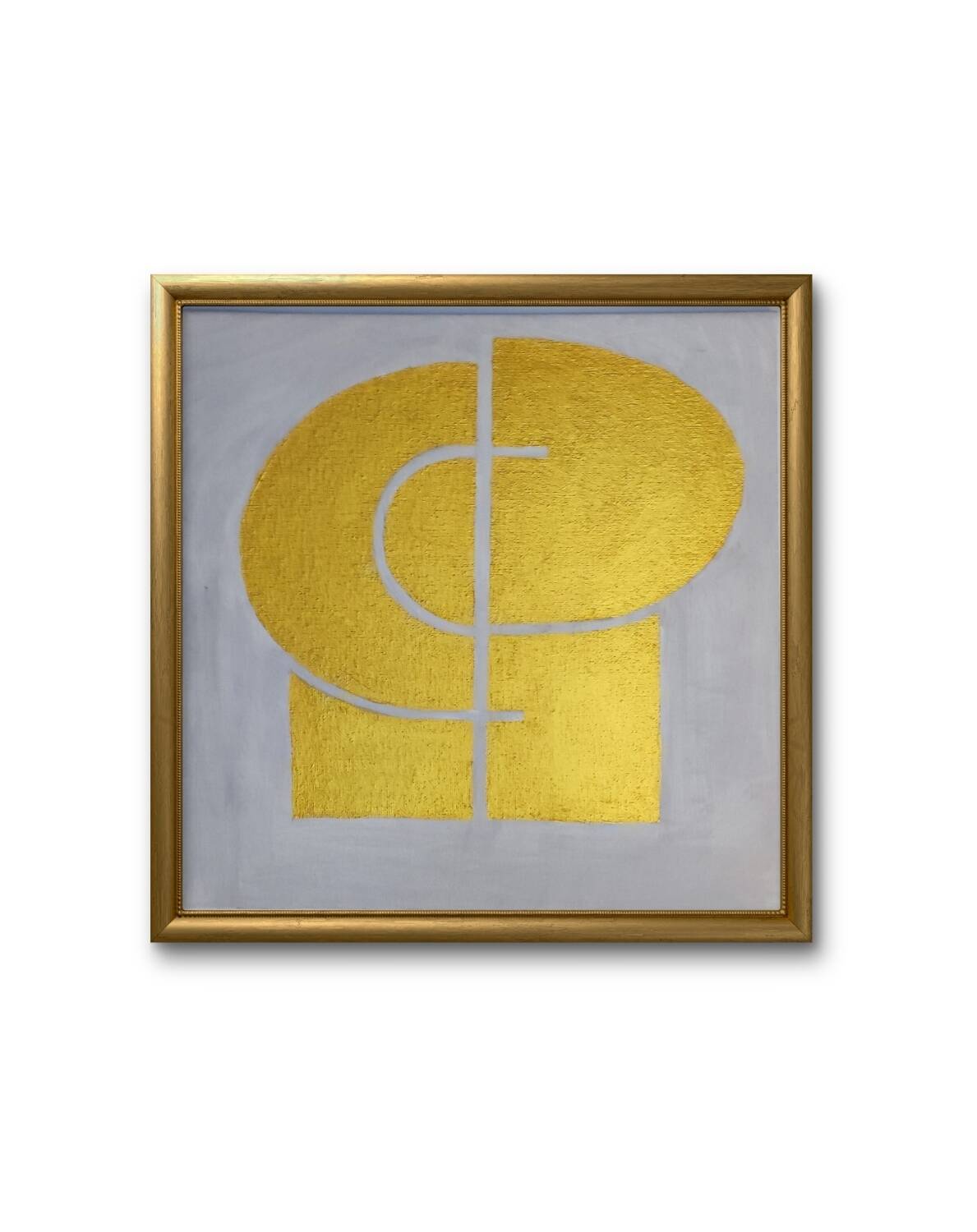 Modern gold painting 30x30 cm