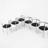 6 “Locus Solus” Chairs by Gae Aulenti for Poltronova, 1960s