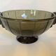 Geometric cup pressed molded glass art deco