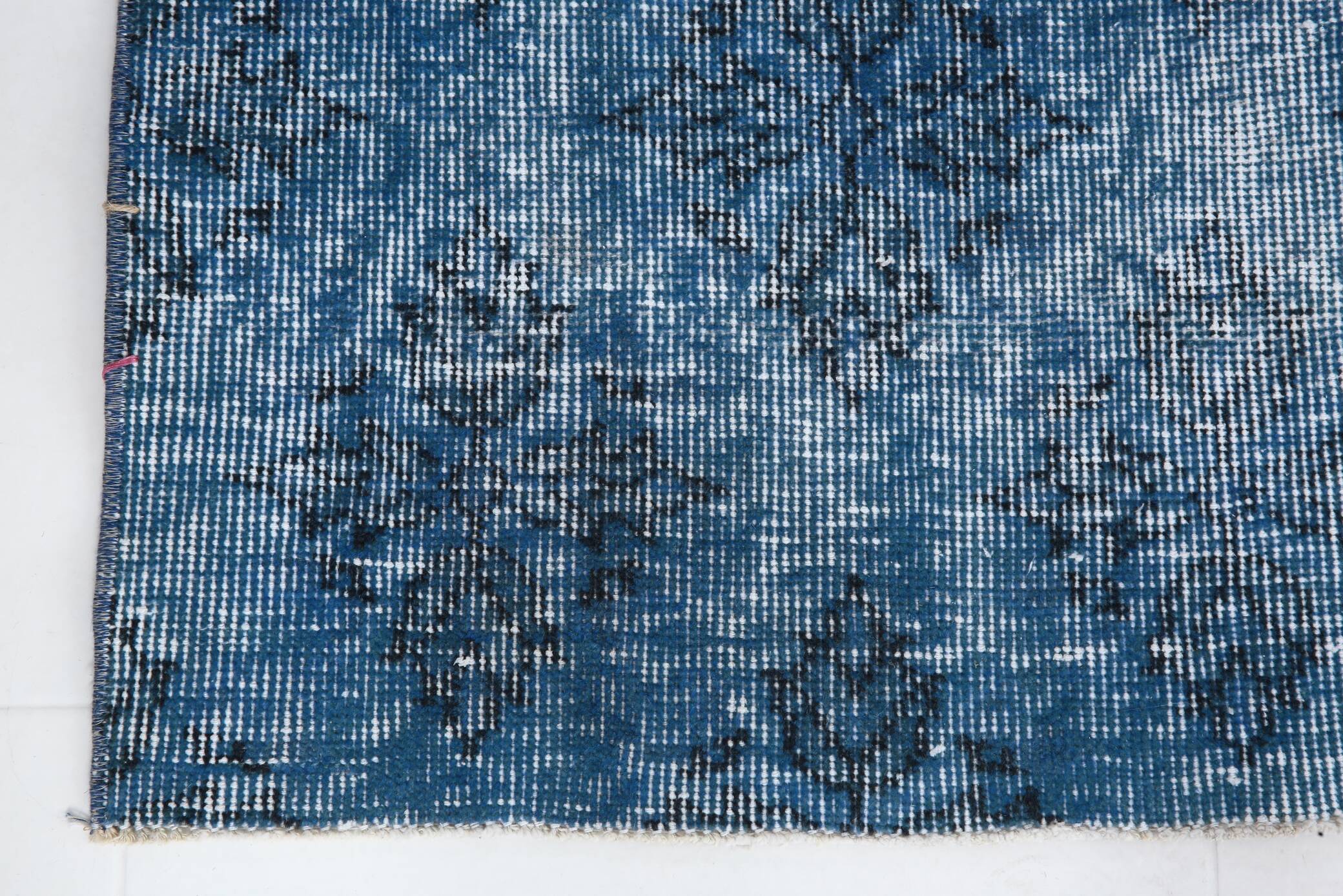 4x7 Shades Of Blue Classic Vintage Rug, 112x205Cn