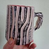 Mug Cup - Pol Chambost - tree trunk & red