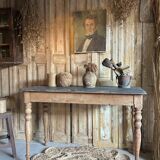 Old bistro table, console