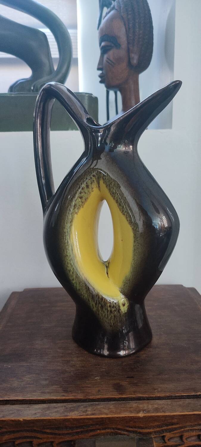 Vallauris ceramic jug from the 50s