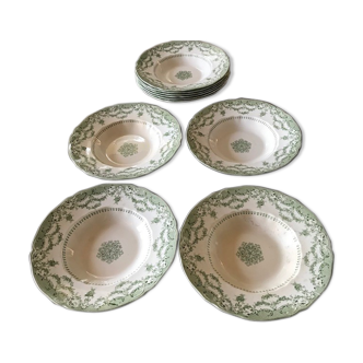 Set de 10 assiettes creuses