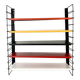 Vintage Tomado De Stijl Original Metal Wall Shelf (5 shelves), Mid-Century