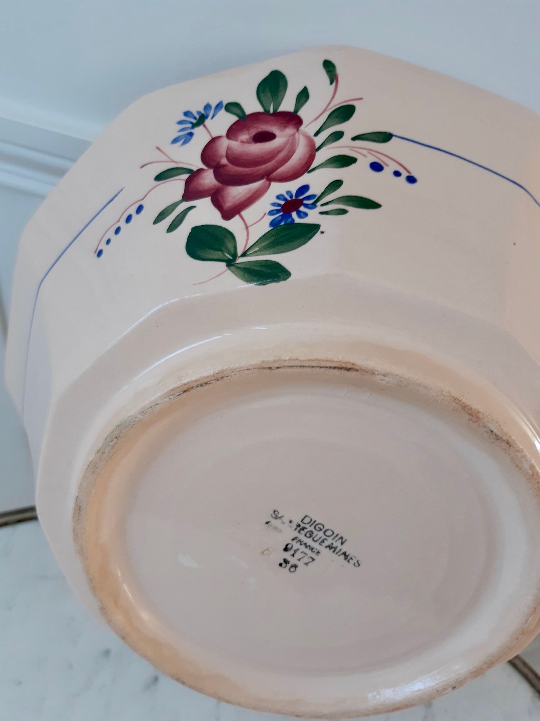 Dish / salad bowl Digoin Sarreguemines