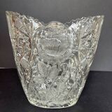 Vintage molded glass vase