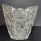 Vase vintage en verre moulé