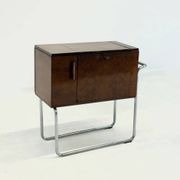 Cabinet bar en noyer italien par Cova Milano