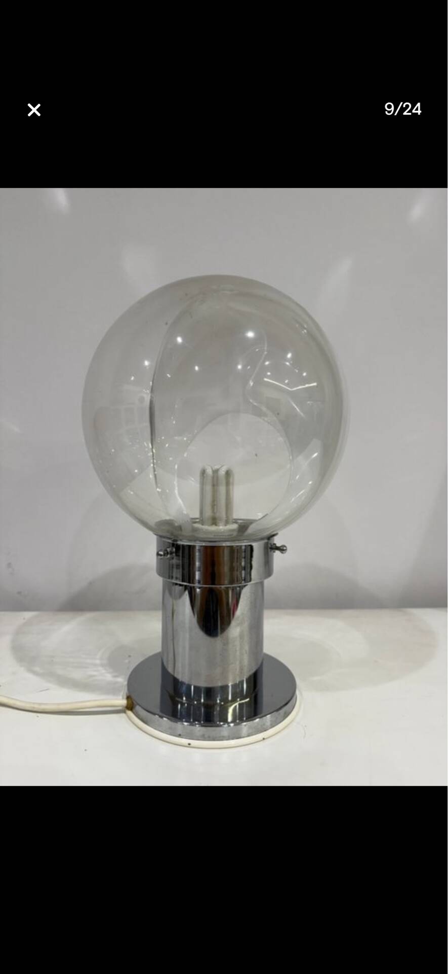 Lampe Murano "Venini" de Toni Zuccheri