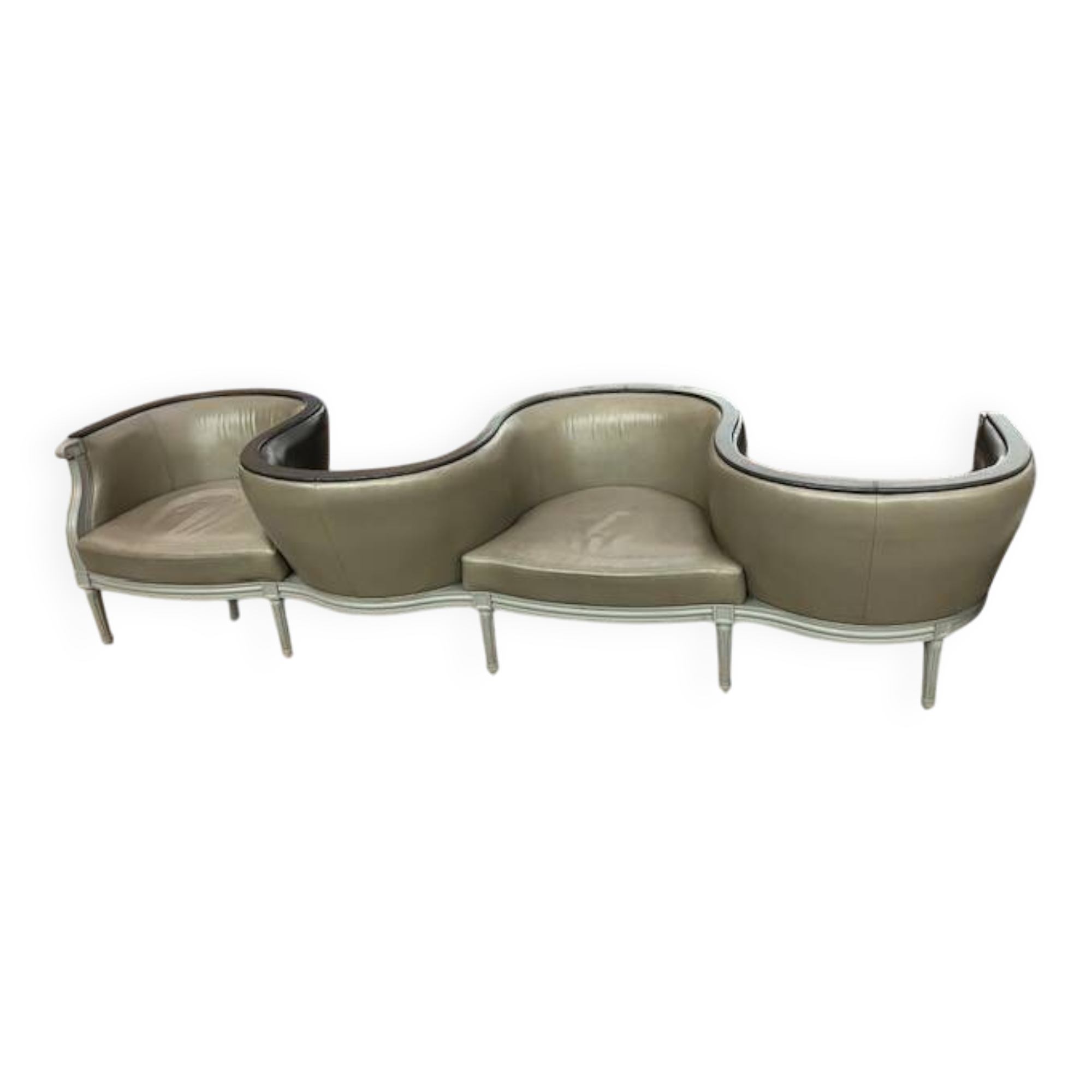 Banquette conversation - ensemble de 4 places assises