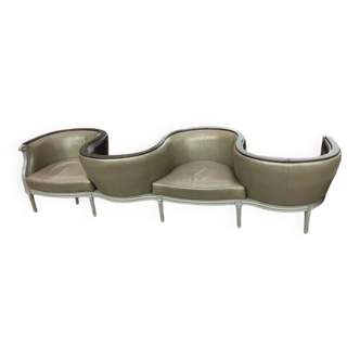 Banquette conversation - ensemble de 4 places assises