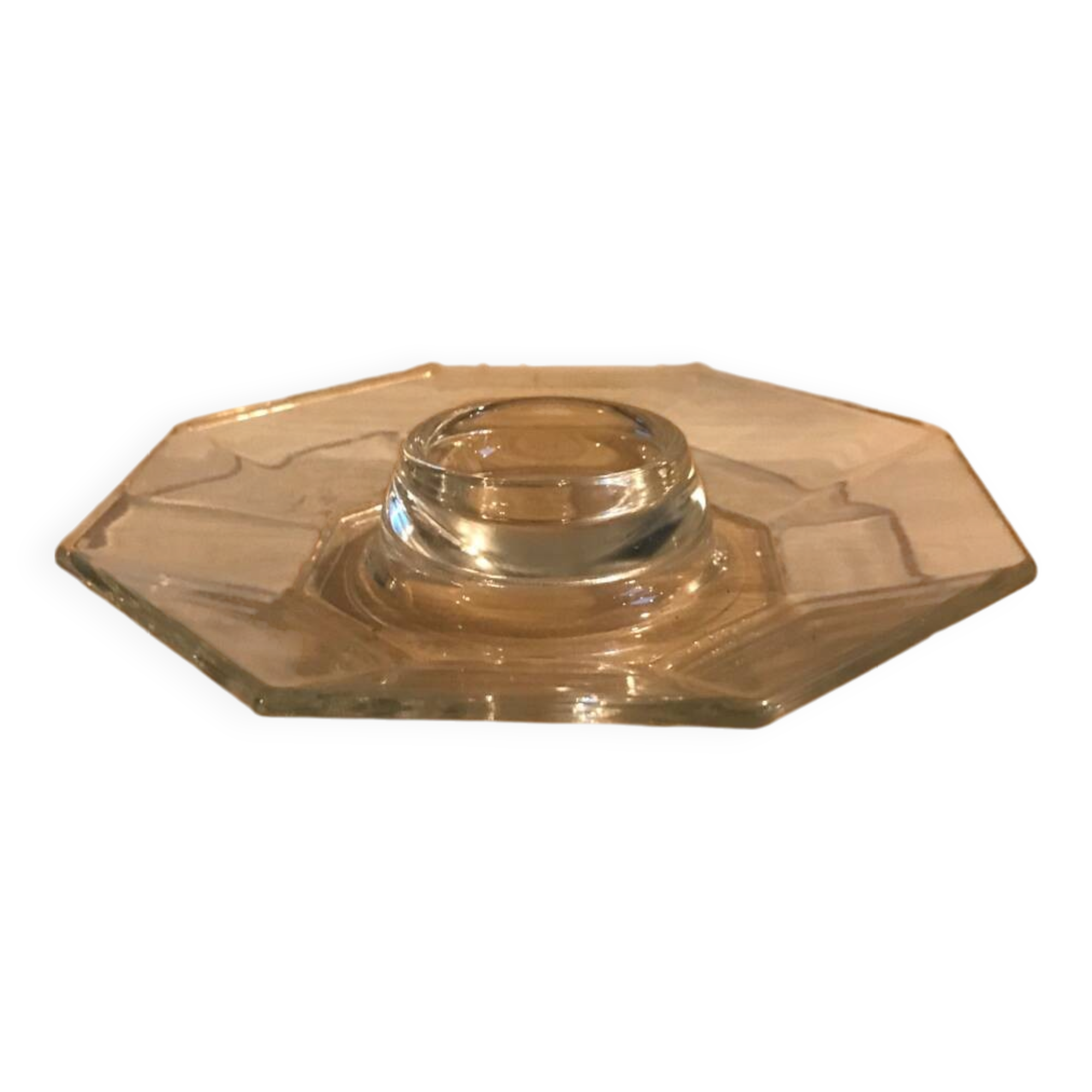 Vintage glass egg cup luminarc model Octime