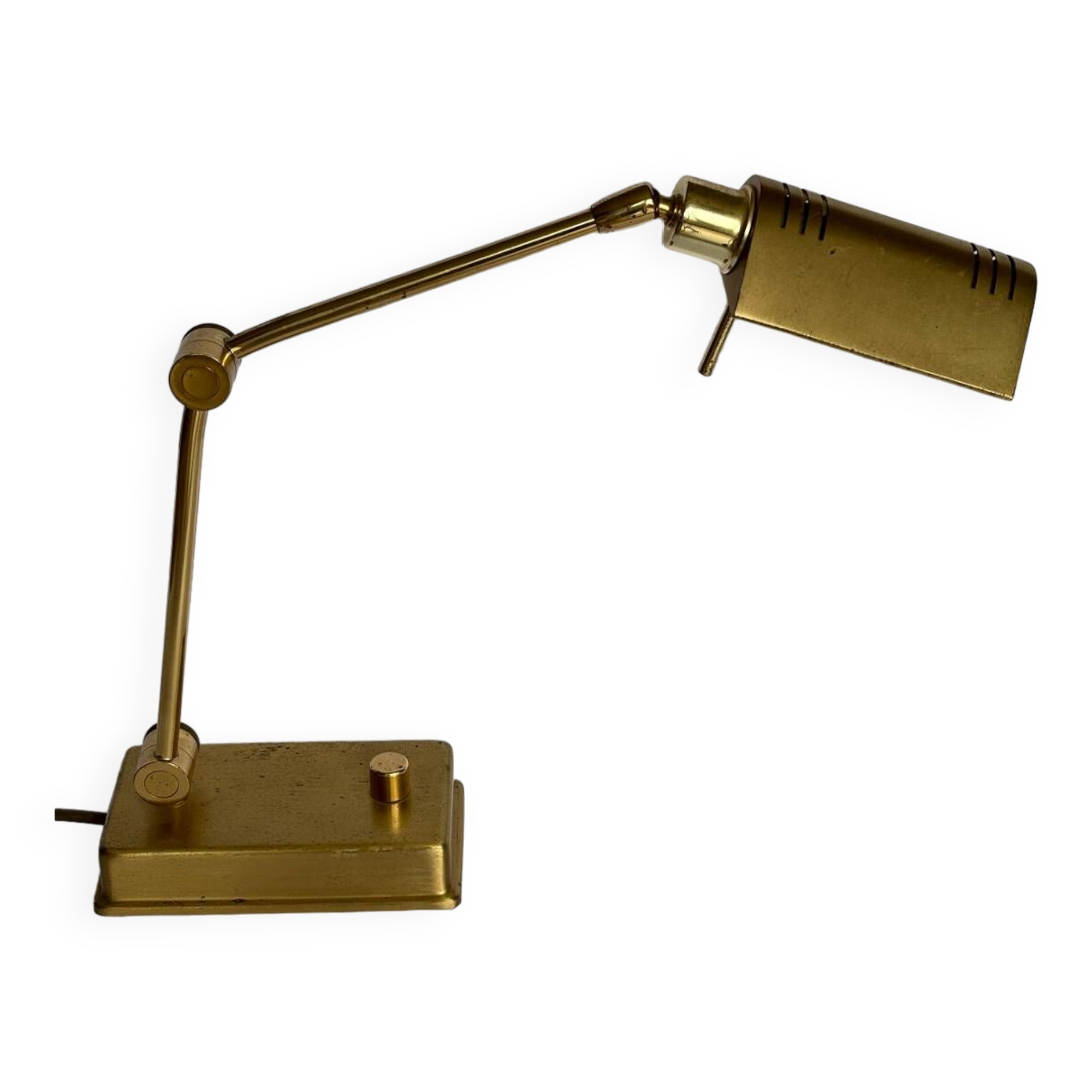 Vintage brass table lamp, Holtkötter Germany