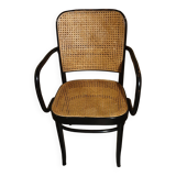 50/60 curved wooden cane armchair