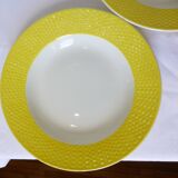 3 deep plates from Digoin Sarreguemines