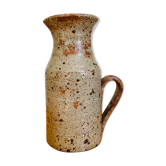 Pichet vase en grès moucheté