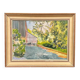 Original Swedish Oil on Canvas – "Cascade" – Signed – Vintage and Framed – 53 × 68.5 cm (20.9" × 27")