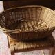 Oval basket wicker basket two handles