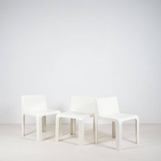 Ensemble de 3 chaises OZOO 600 de Marc Berthier pour Roche Bobois, 1970