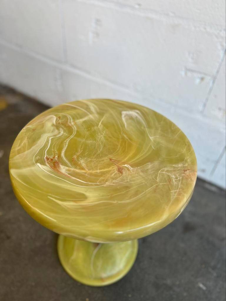 Onyx vintage side table / side table / plant stand