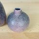 2 ceramic vases signed pink, vintage
