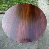 Round rosewood dining table by H. Henning for B. Hansen, 4/8 people.