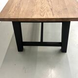 Modern solid oak dining table