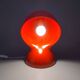 Lampe de table Dalù rouge originale des années 1960 par Vico Magistretti pour Artemide (PAS UNE RÉPLIQUE)