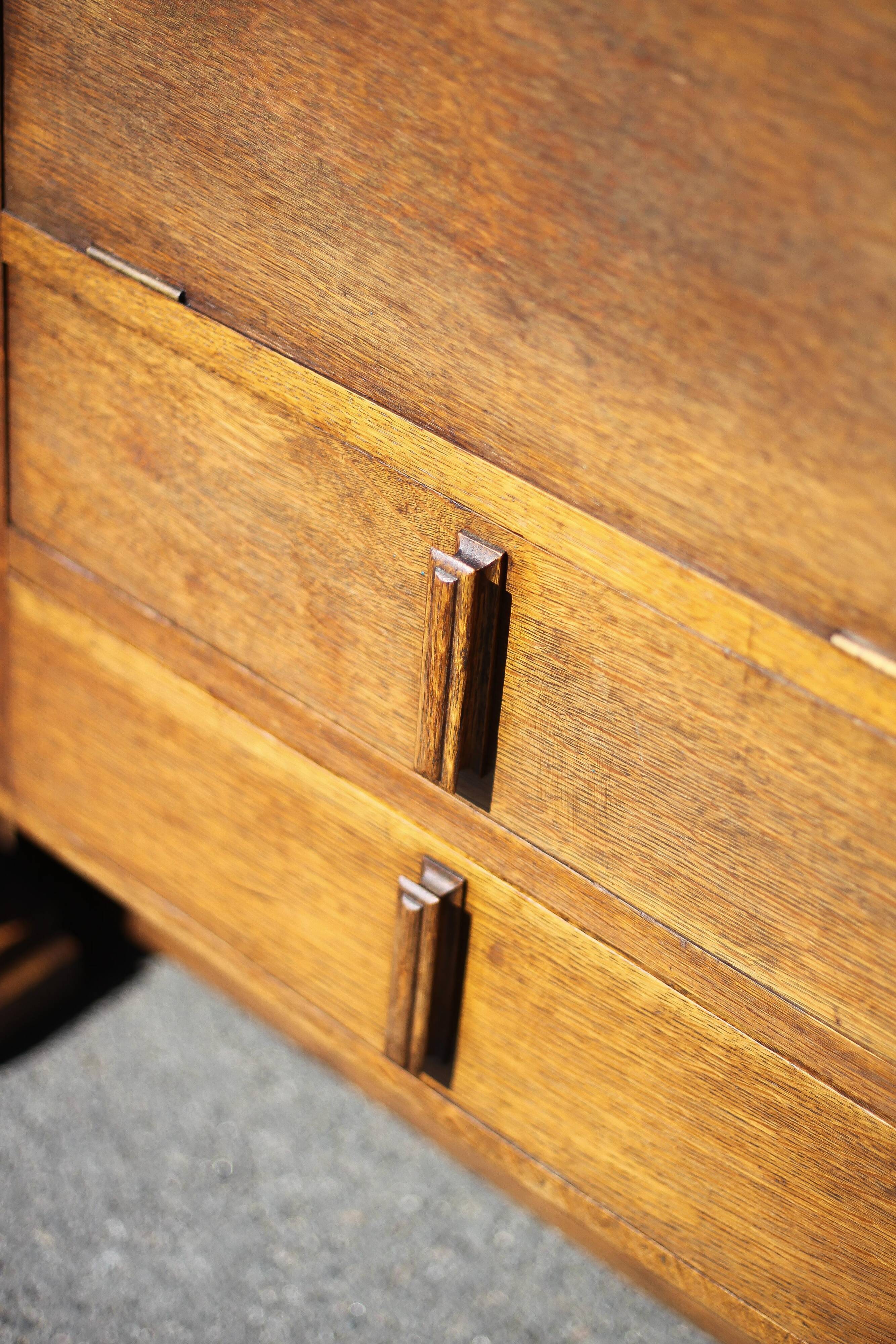 Art Deco sideboard, art deco wooden sideboard, wooden furniture, storage furniture