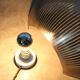 Vintage modernist stainless steel wall or table lamp