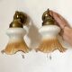 Pair of tulip sconces