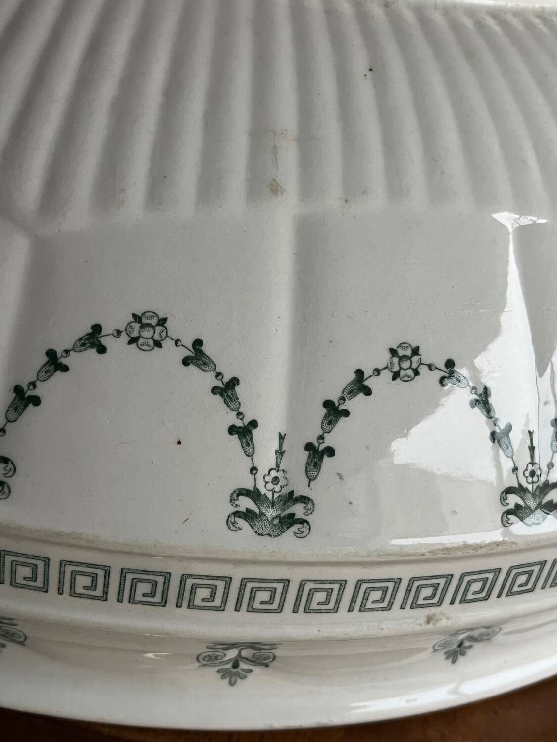 Gien Iron Earth. Marie Louise Bowl Basin D40 cm