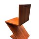 Chaise Zig Zag conçue par G. Rietveld, fabriquée par Cassina, années 1990