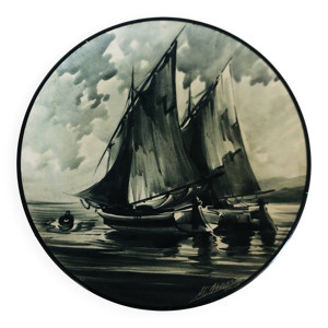 Plat en céramique au - main
